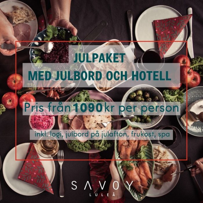 Julpaket med julbord och boende 24/12